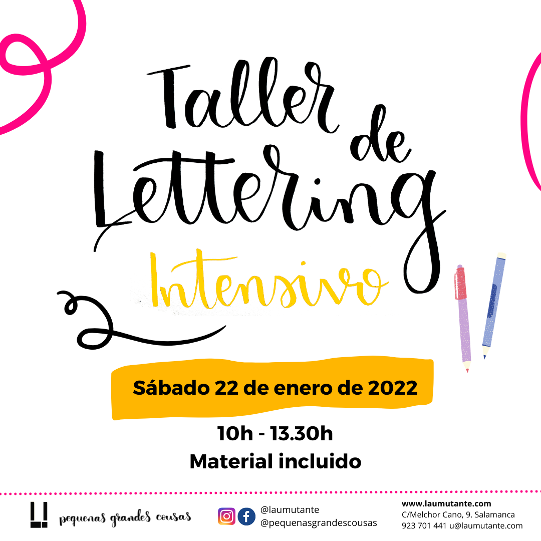 Taller Lettering Intensivo Salamanca 22 enero 2022