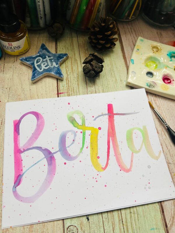 Nombre lettering personalizado - Berta